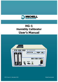 Thumbnail of document Manual - HG1 Humidity Calibrator
